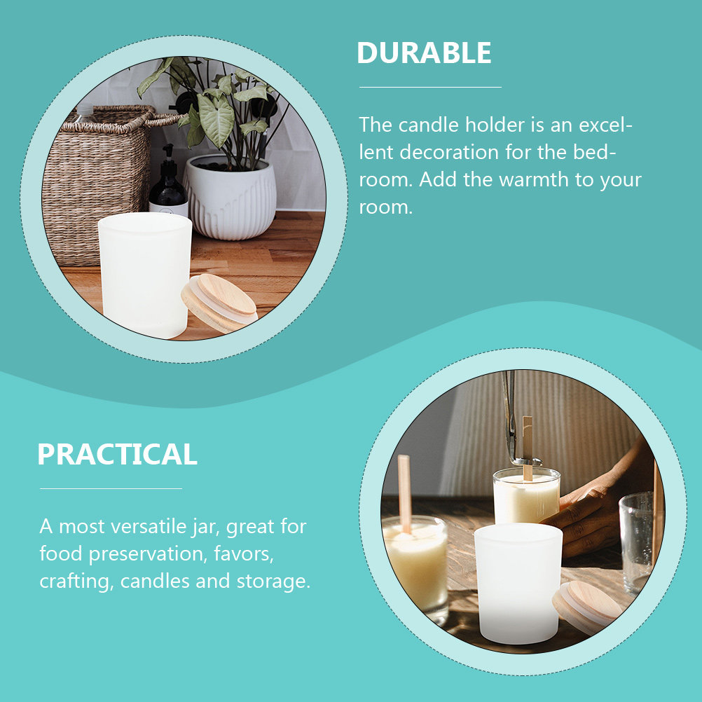 Barattoli di vetro vuoti, cont - Candle Making Jars With Lids recensione e prezzo